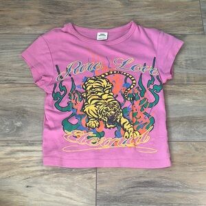 Urban Outfitters Pure Love Tiger Shrunken Baby Tee